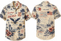 [FREESHIP] Vintage Americana Hawaiian Shirt, Patriotic USA 250 Year Celebration, Eagle Statue Liberty Print, 4th of July Beach Shirt, Men Summer Shirt
