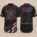 [FREESHIP] 250th Anniversary Printed Jersey Shirt, America 1776 2026 Baseball Jersey, Patriotic 4th of July Shirt, USA Freedom, Patriotic Jersey