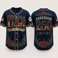 [FREESHIP] Personalized Patriotic Baseball Jersey, USA 250th Anniversary Shirt, Custom Name Father Son Matching 4th of July Outfit