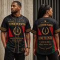 [FREESHIP] Personalized Juneteenth Baseball Jersey, Custom Name Juneteenth Shirt, 1865 Emancipation Day Jersey, Black Freedom Heritage Unity Gift