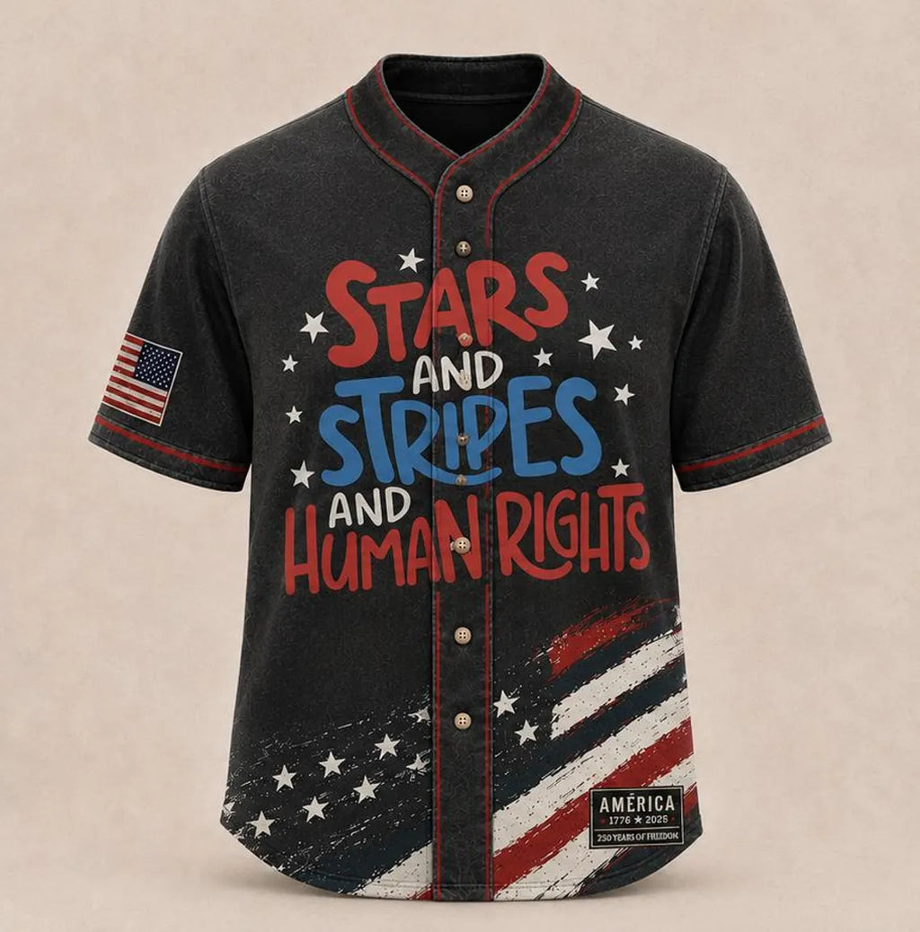 [FREESHIP] 250th Anniversary Printed Jersey Shirt, America 1776 2026 Baseball Jersey, Patriotic 4th of July Shirt, USA Freedom, Patriotic Jersey
