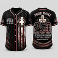 [FREESHIP] Custom Christian Baseball Jersey, Jesus Is My Savior Jersey, Faith Family Freedom Shirt, Patriotic 250 Years of Freedom Jersey
