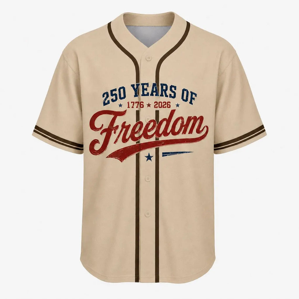 [FREESHIP] USA 250th Anniversary Cowboy Horse Baseball Jersey, 1776-2026 Cowgirl Patriotic Statue of Liberty 4th of July Jersey, Years of Freedom Gifts
