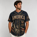 [FREESHIP] Custom America 250th Anniversary Baseball Jersey, Past to Future 1776-2026 Shirt, Tech Skyline Semiquincentennial Custom Name Apparel