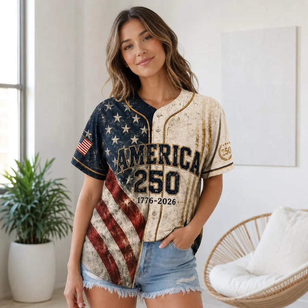 [FREESHIP] Custom US Air Force 250th Anniversary Jersey, Fighter Jet Military 1776-2026 Shirt, Distressed Patriotic Veteran Custom Name Gift